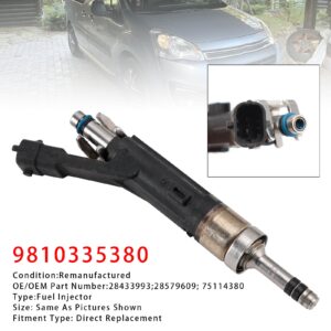 04.2014- Citrien C4 II Picasso 1199 Petrol 1.2 THP Fuel Injector 39175851 75114380 Generic - Image 3