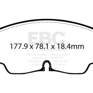 EBC Racing 20-24 Audi S3 RP-X Race Front Brake Pads - Image 3