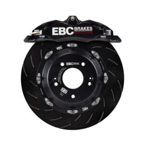 EBC Racing 92-00 BMW M3 (E36) w/Meyle Control Arms Black Apollo-4 Calipers 330mm Rotors Front BBK - Image 2