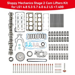 Sloppy Mechanics Stage 2 Cam Lifters Kit for LS1 4.8 5.3 5.7 6.0 6.2 LS +7.400 Generic - Image 3