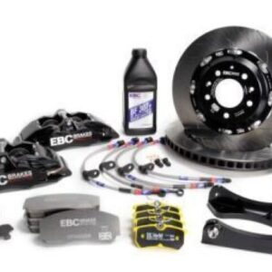 EBC Racing 89-98 Nissan Skyline GT-R R32/R33 Black Apollo-6 Caliper 355mm Rotor Front Big Brake Kit - Image 3