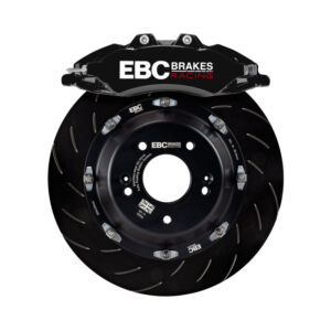EBC Racing 20-23 Volkswagen Golf-R Black Apollo-6 Calipers 380mm Rotors Front Big Brake Kit - Image 4