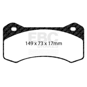 EBC Racing Wilwood Aero4 Radial Mount 6620 20mm SR-11 Sintered Race Pad - Image 3