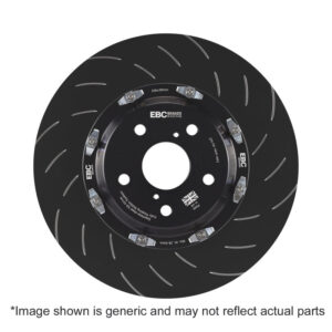 EBC Racing 13-19 Volkswagen GTI (MK7) 380mm Front BBK Replacement Discs Complete Assembly (Pair) - Image 4