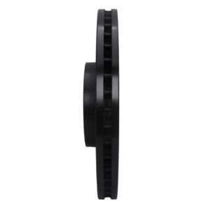 R1 99-04 Audi S6 Front Left Drilled & Slotted Black Brake Rotor - Image 3