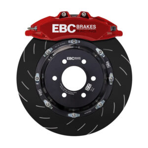 EBC Racing 20-23 Volkswagen Golf R Red Apollo-6 Calipers 380mm Rotors Front Big Brake Kit - Image 4