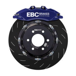 EBC Racing 20-23 Volkswagen Golf-R Blue Apollo-6 Calipers 380mm Rotors Front Big Brake Kit - Image 4