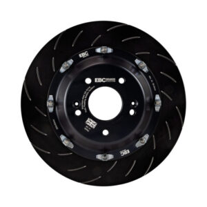 EBC Racing 13-19 Volkswagen GTI (MK7) 380mm Front BBK Replacement Discs Complete Assembly (Pair) - Image 5