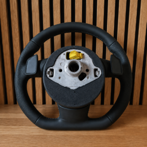 Audi S-Line Flat-Bottom Smooth & Perforated Leather Custom Steering Wheel - Image 4