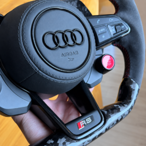 Audi RS Custom Forged Carbon Fiber & Alcantara Steering Wheel - Image 6