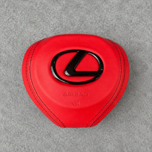 Lexus GS / ES / RX 350 Red Leather & Carbon Fiber Flat-Bottom Custom Steering Wheel - Image 5