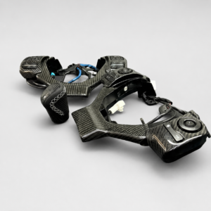 Lexus IS250 Forged Carbon-Fiber & Alcantara Multifunction Custom Steering Wheel with Gear Selector Set - Image 4