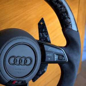 Audi RS Custom Forged Carbon Fiber & Alcantara Steering Wheel - Image 5