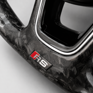 Audi S-Line R8-Style Full-Leather Flat-Bottom Multifunction Custom Steering Wheel - Image 3