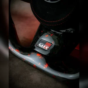Toyota GR Yaris Custom Forged-Carbon Flat-Bottom Steering Wheel with Alcantara Airbag Cover - Image 5