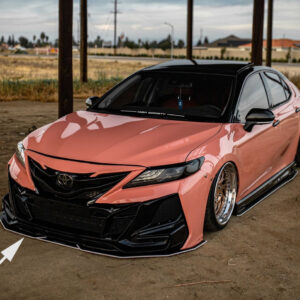 2018-2024 Toyota Camry Kahnn-Bumper Carbon Front Splitter - Image 3