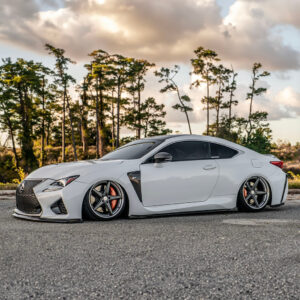 Lexus RC-F 2015-2019 NIA Full lip Body Kit 5pcs (Front Splitter, Side Skirt Rockers, Rear apron spats) in ABS or Carbon Fiber - Image 3